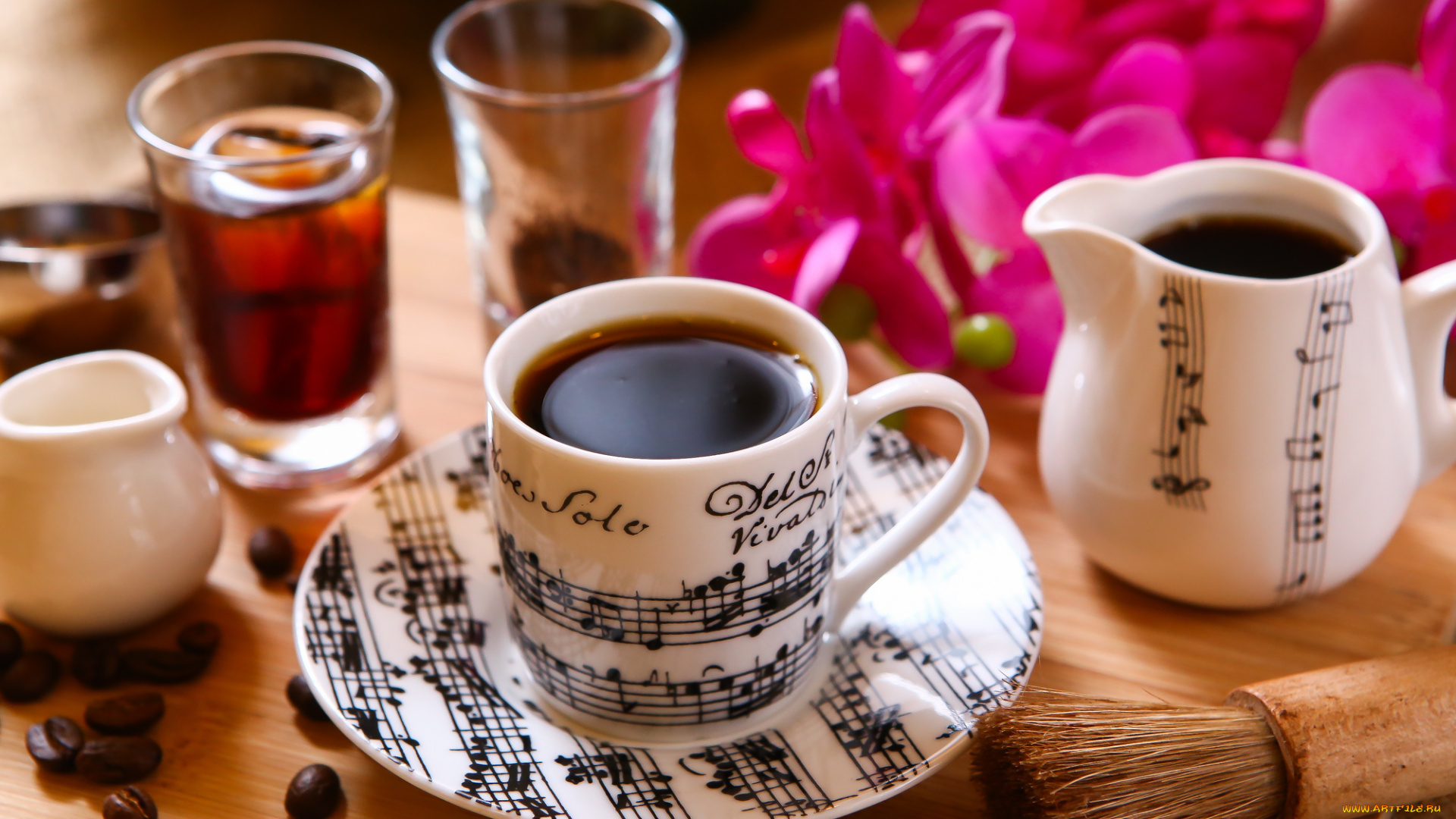 еда, кофе, , кофейные, зёрна, зерна, напиток, ноты, чашка