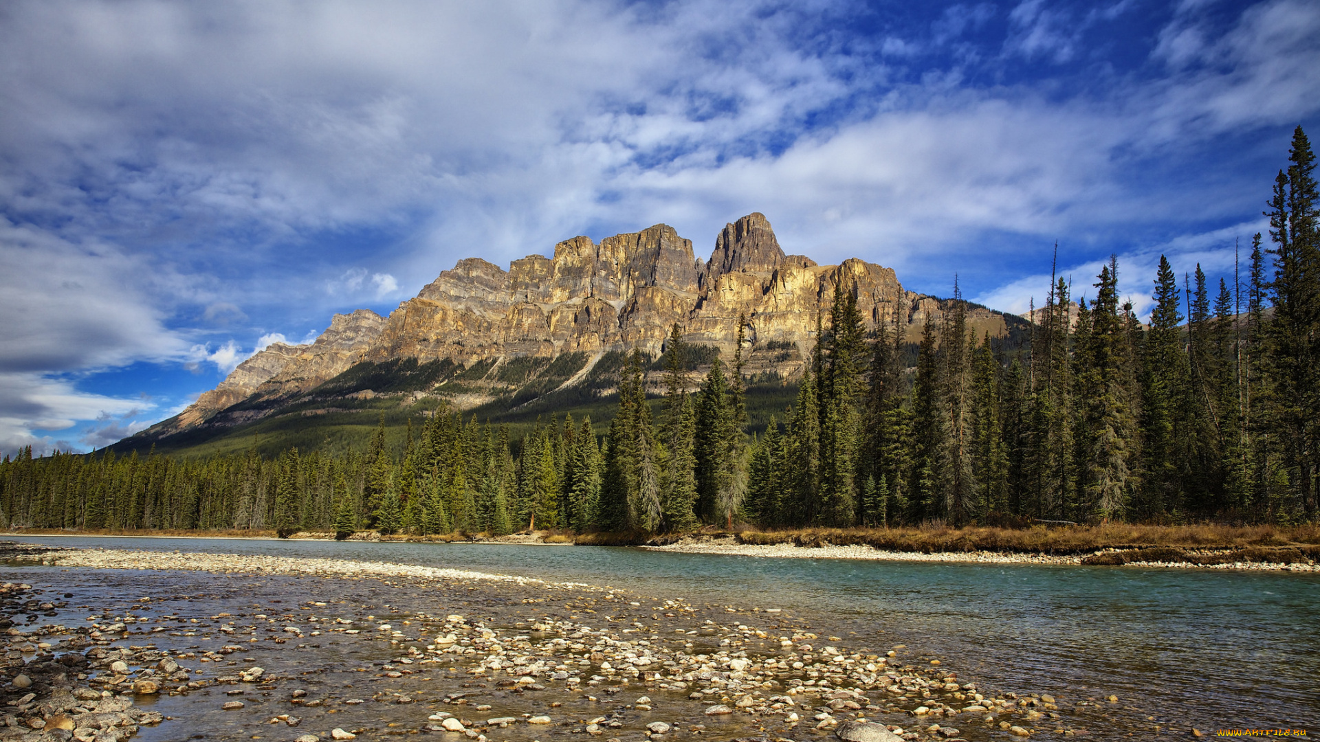 природа, реки, озера, лес, горы, река