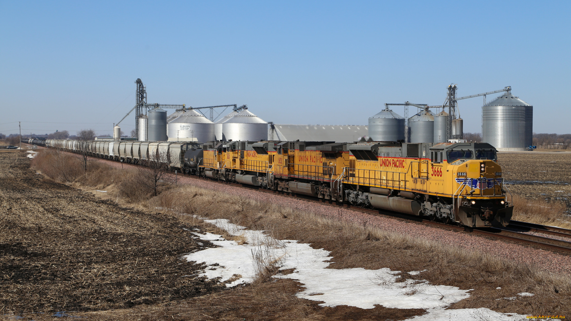 техника, поезда, железная, дорога, рельсы, локомотив, состав