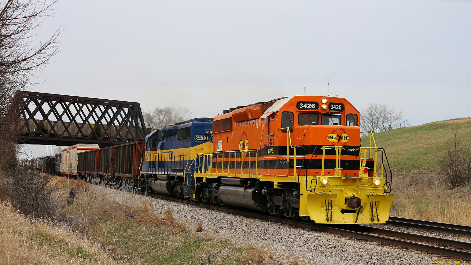 техника, поезда, железная, дорога, рельсы, локомотив, состав