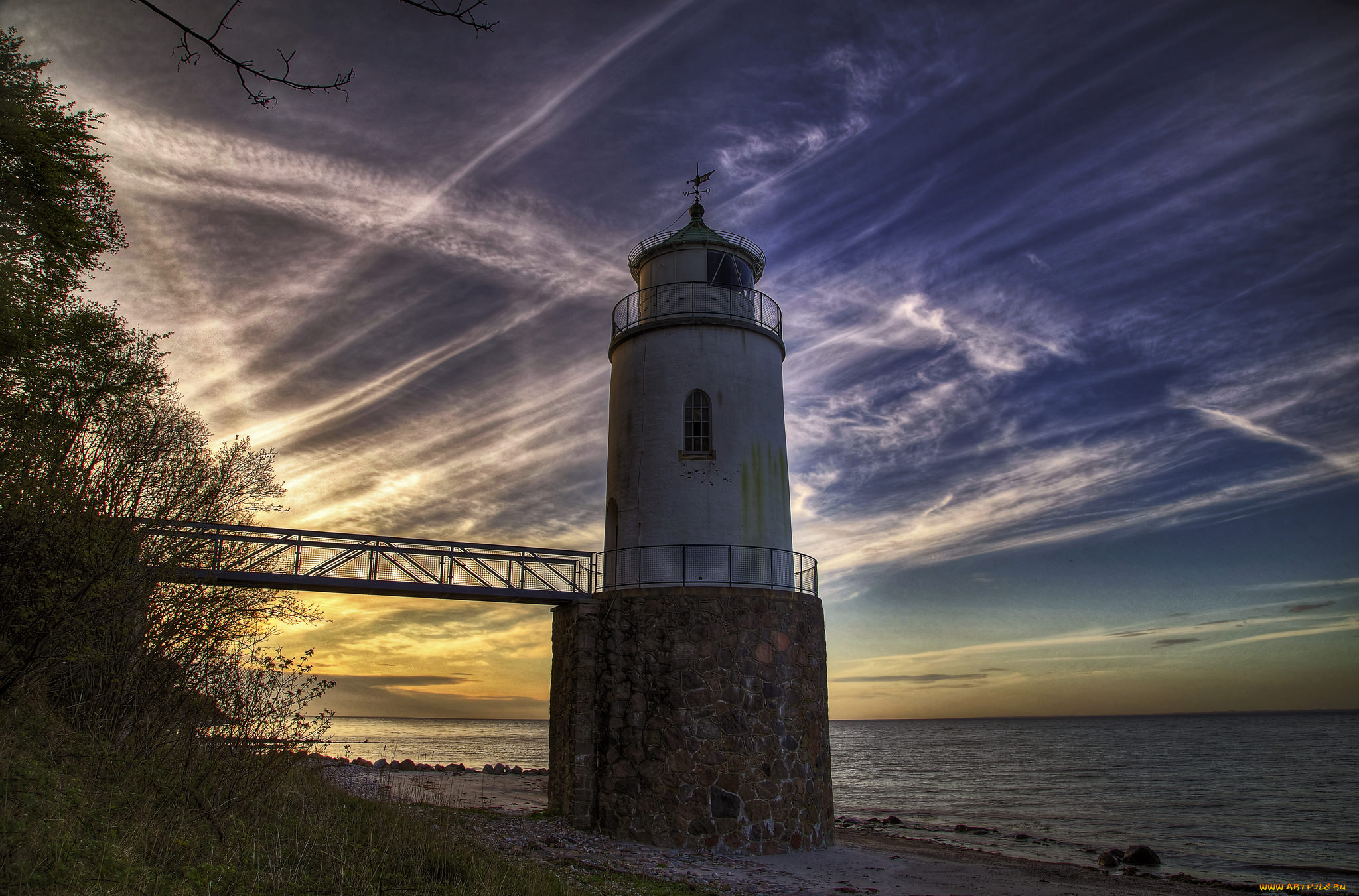 природа, маяки, побережье, маяк