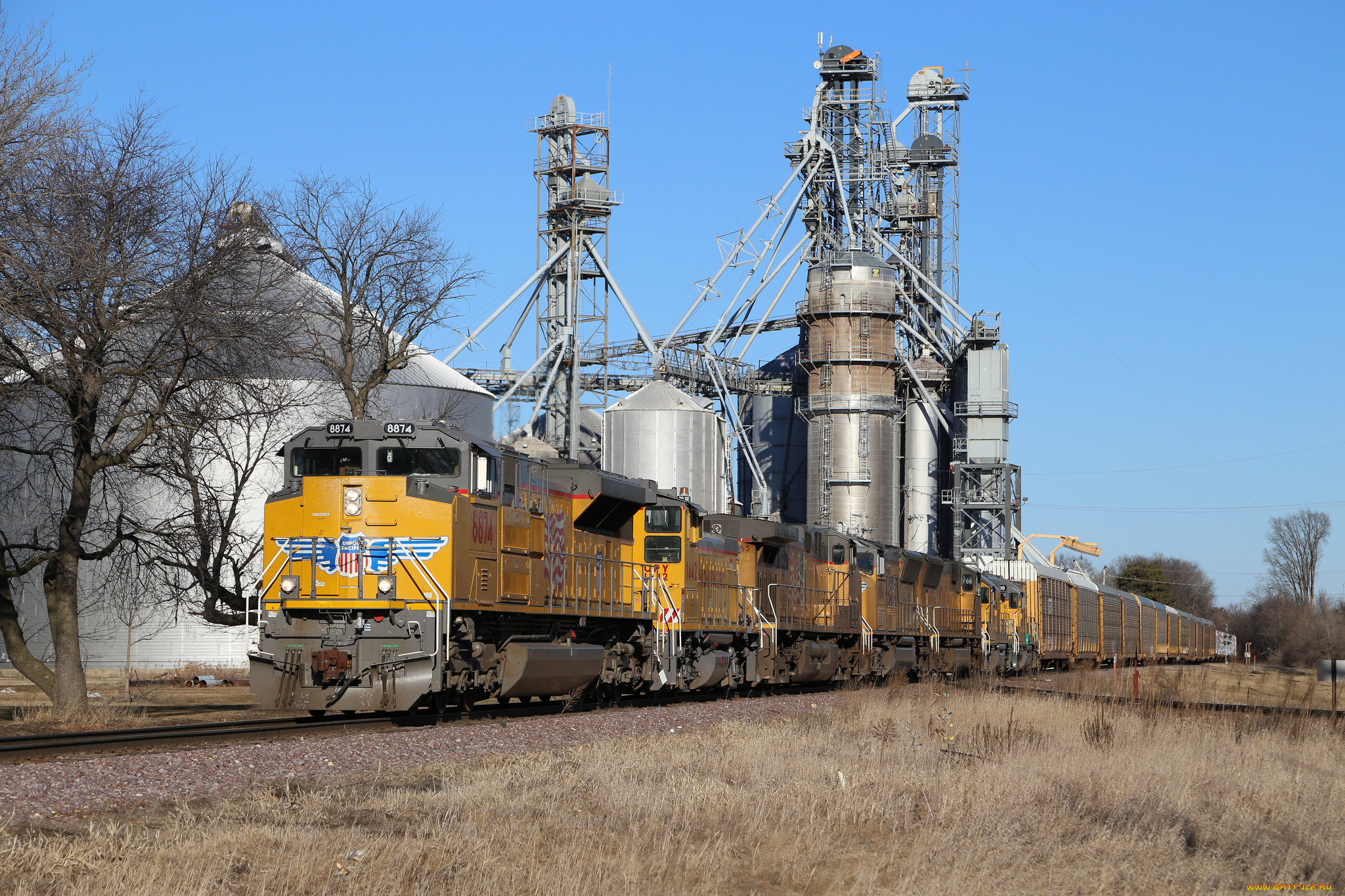 техника, поезда, железная, дорога, рельсы, локомотив, состав