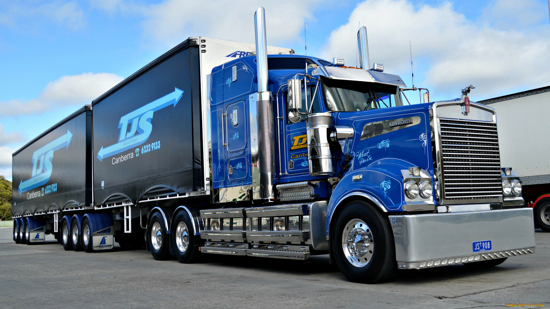 автомобили, kenworth, грузовик, тяжелый, седельный, тягач