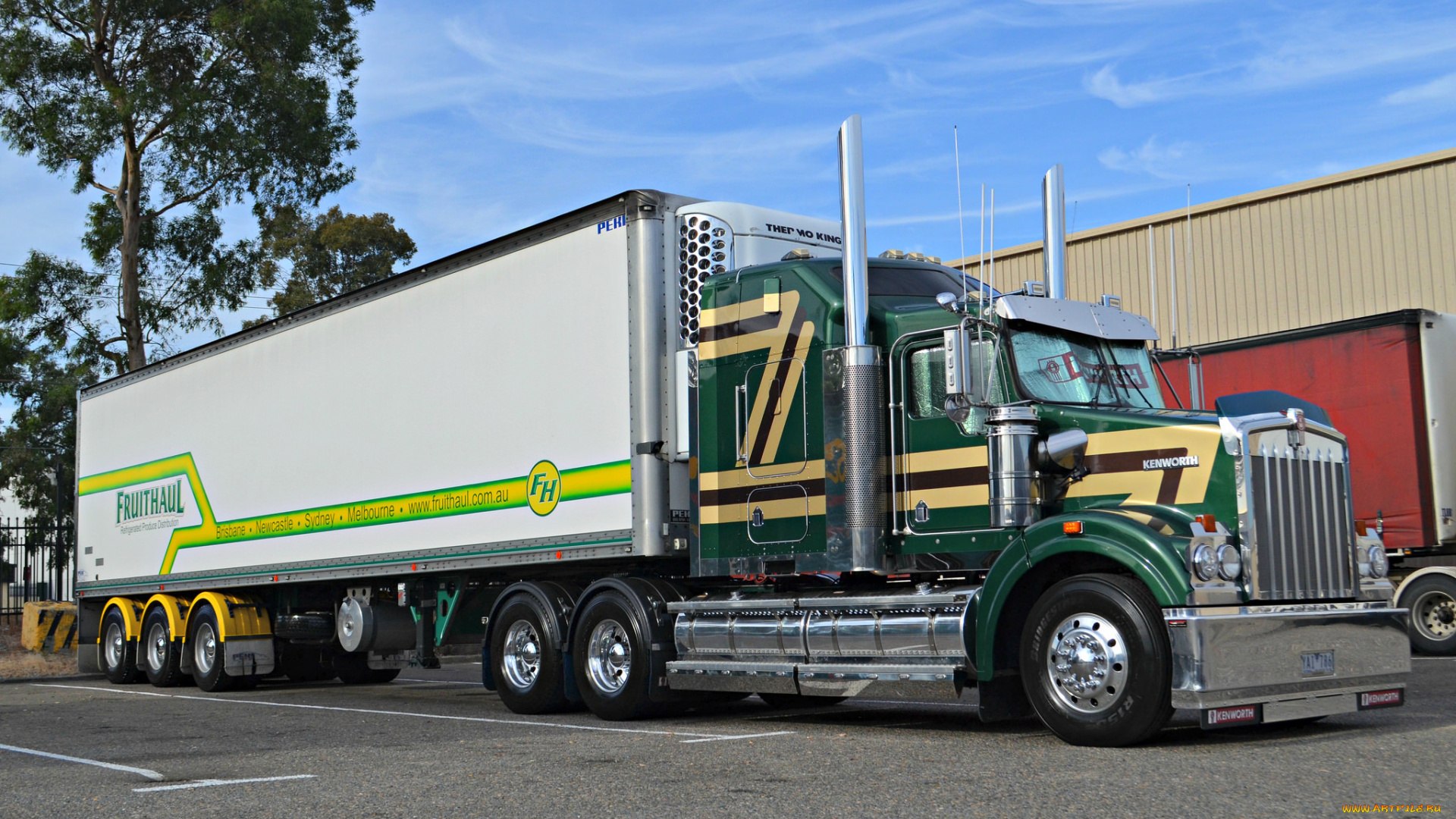 kenworth, автомобили, седельный, тягач, тяжелый, грузовик