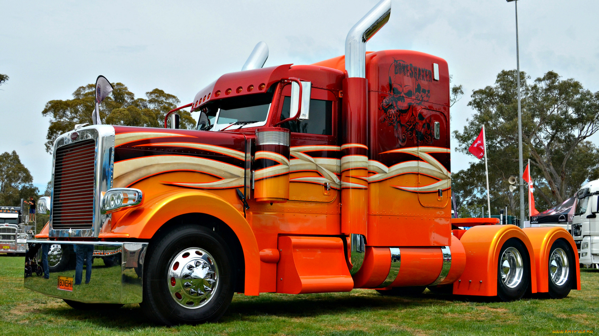 peterbilt, автомобили, тягач, грузовик, тяжелый, седельный