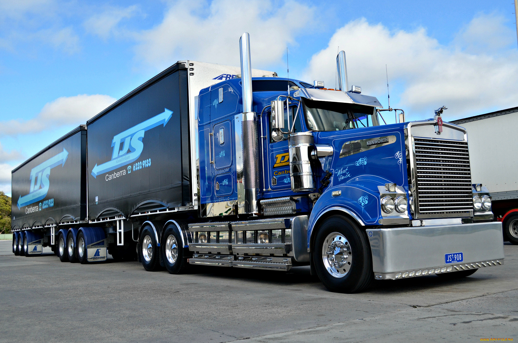 автомобили, kenworth, грузовик, тяжелый, седельный, тягач