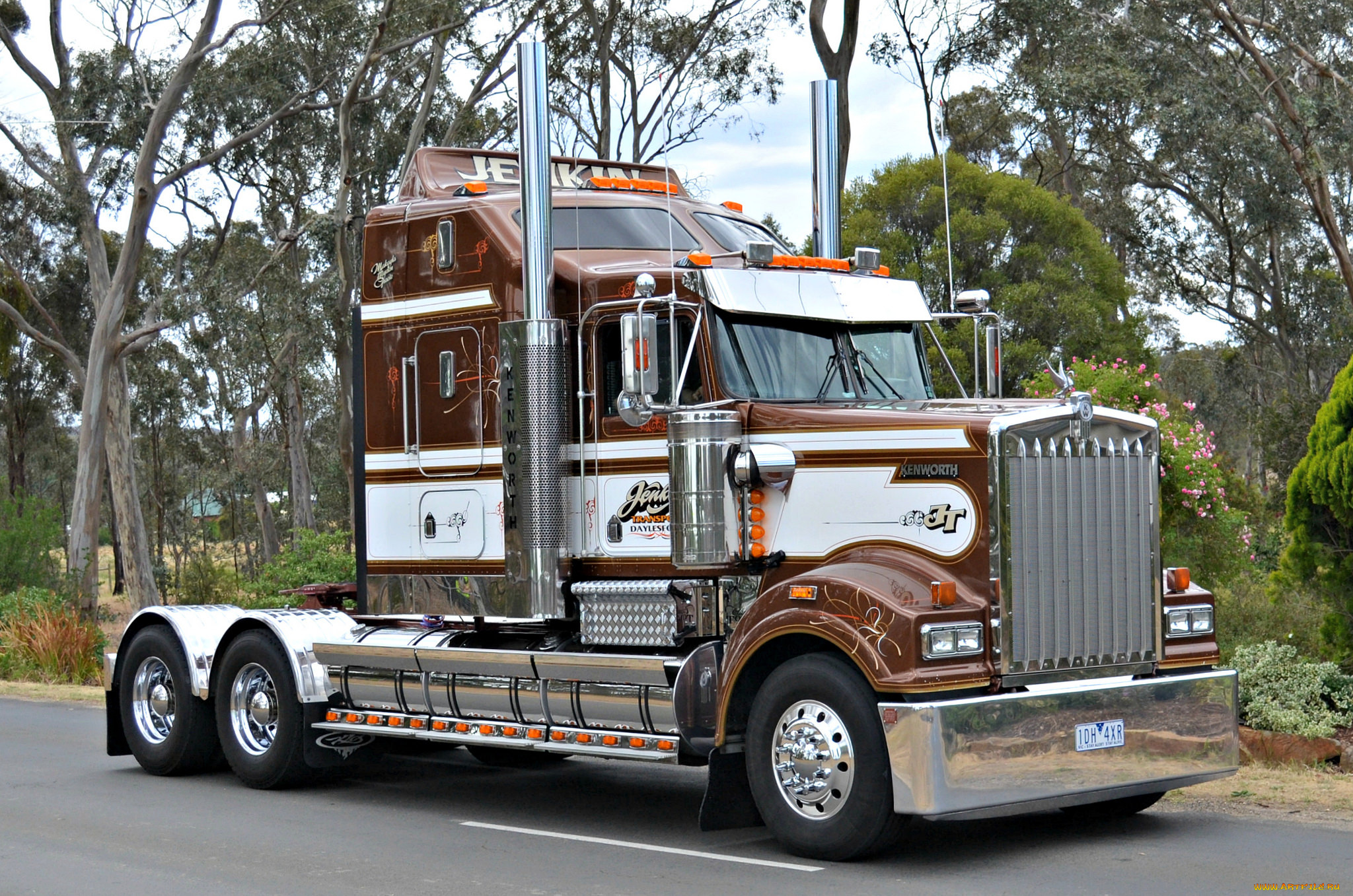 автомобили, kenworth, грузовик, тяжелый, тягач, седельный