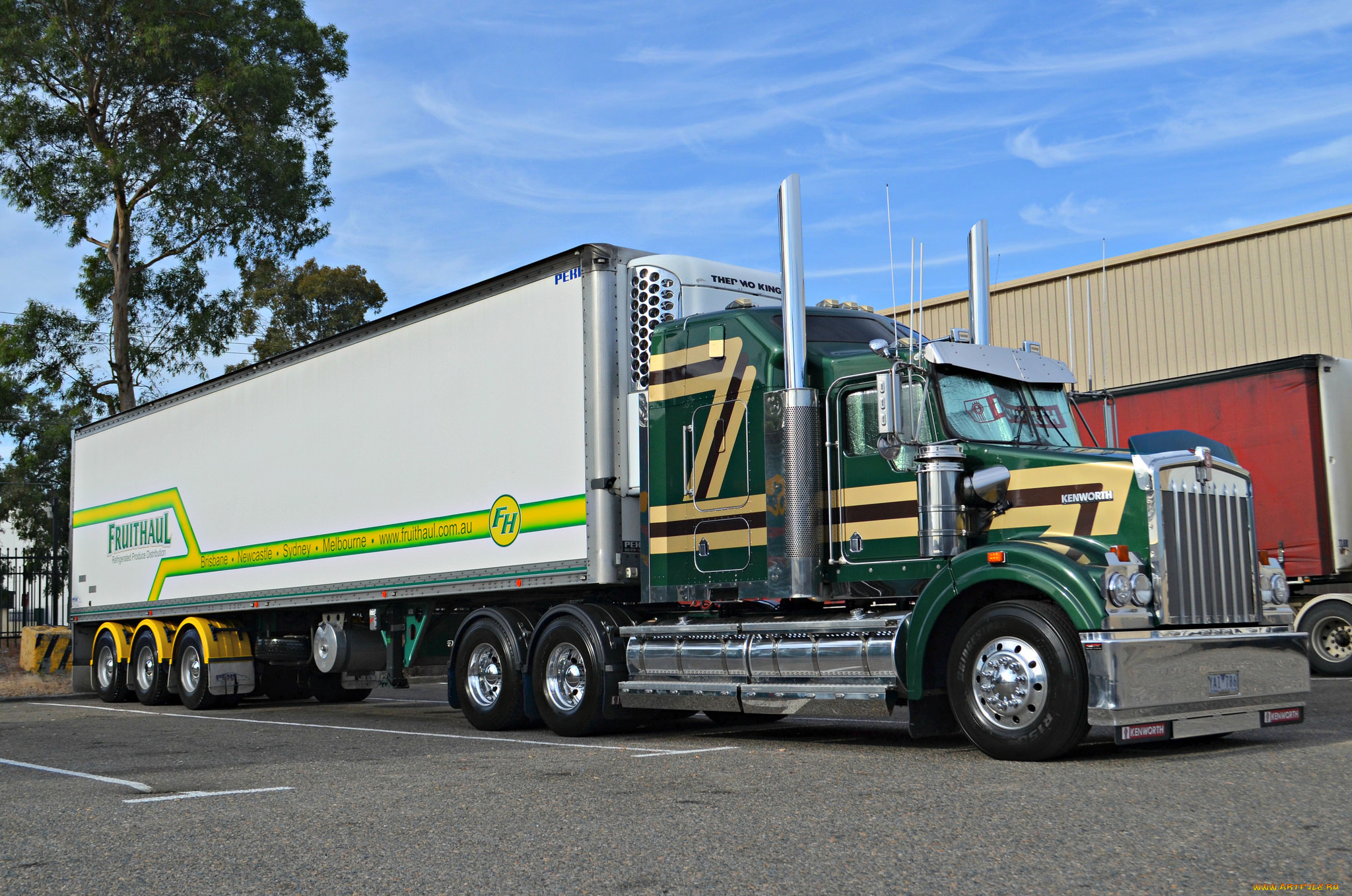 kenworth, автомобили, седельный, тягач, тяжелый, грузовик