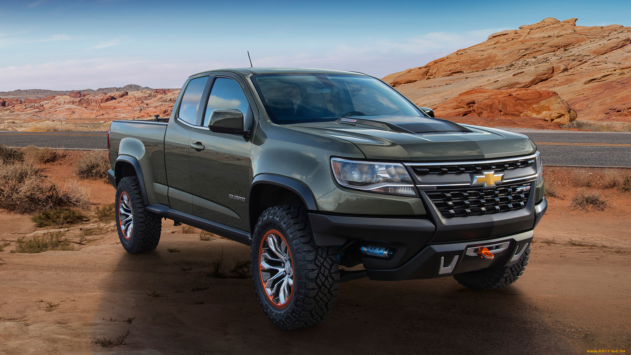 chevrolet, colorado, zr2, concept, 2014, автомобили, 3д, concept, внедорожник, zr2, colorado, джип, 2014, chevrolet
