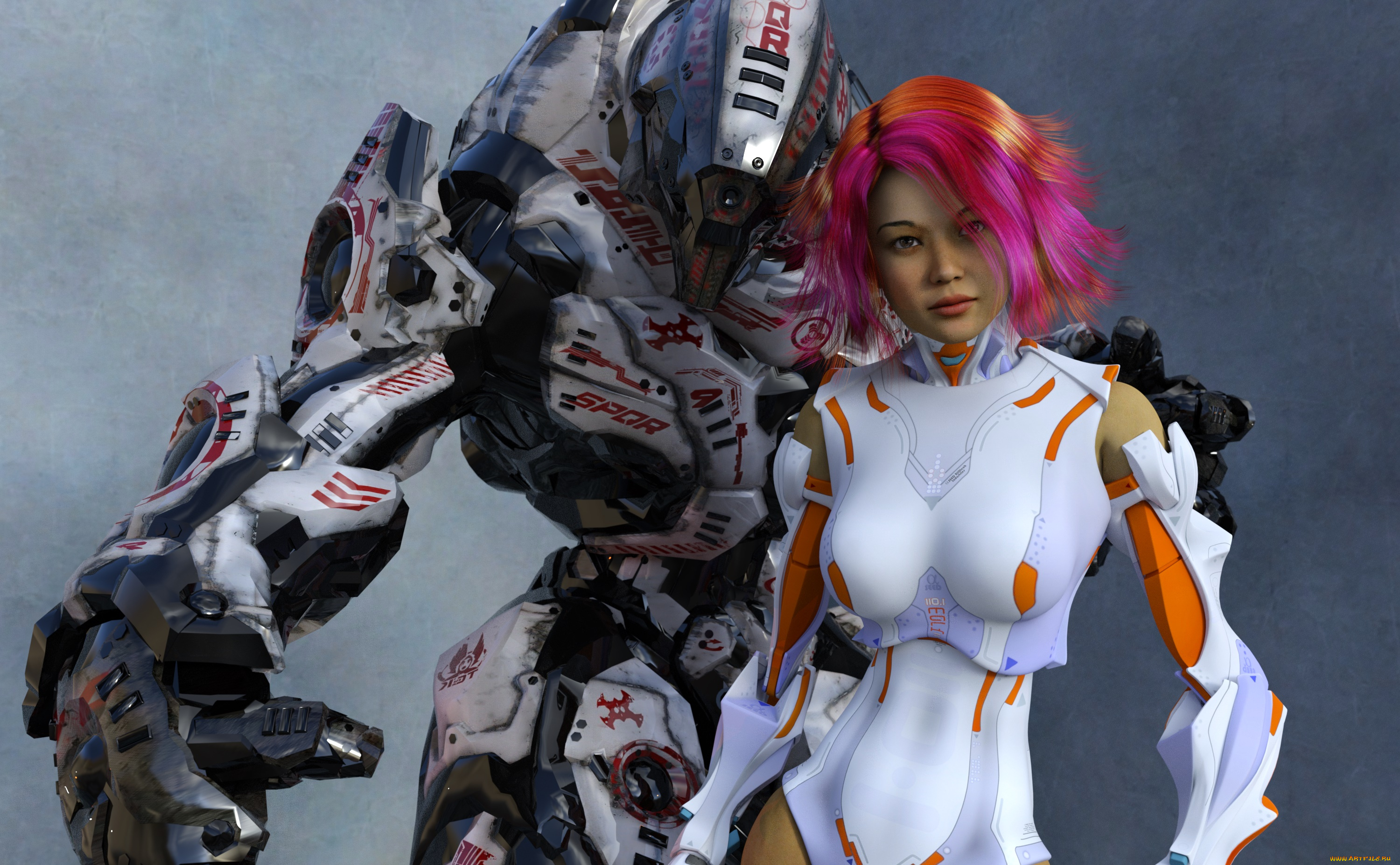 3д, графика, фантазия, , fantasy, фон, взгляд, девушка