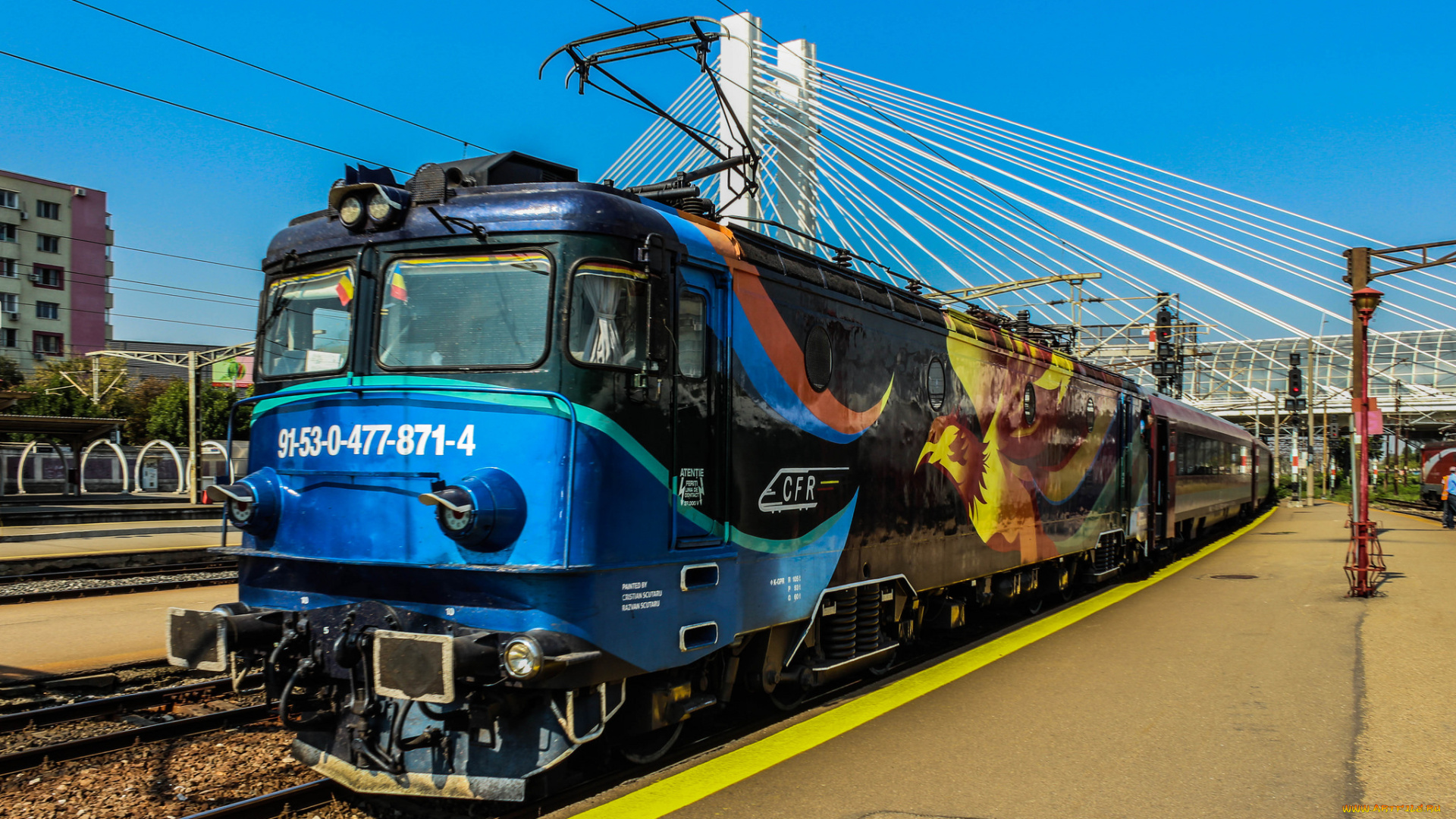 техника, электровозы, состав, локомотив