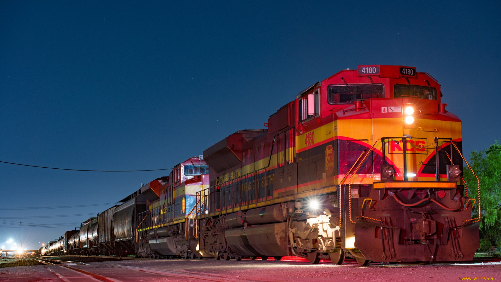 техника, поезда, локомотив, состав