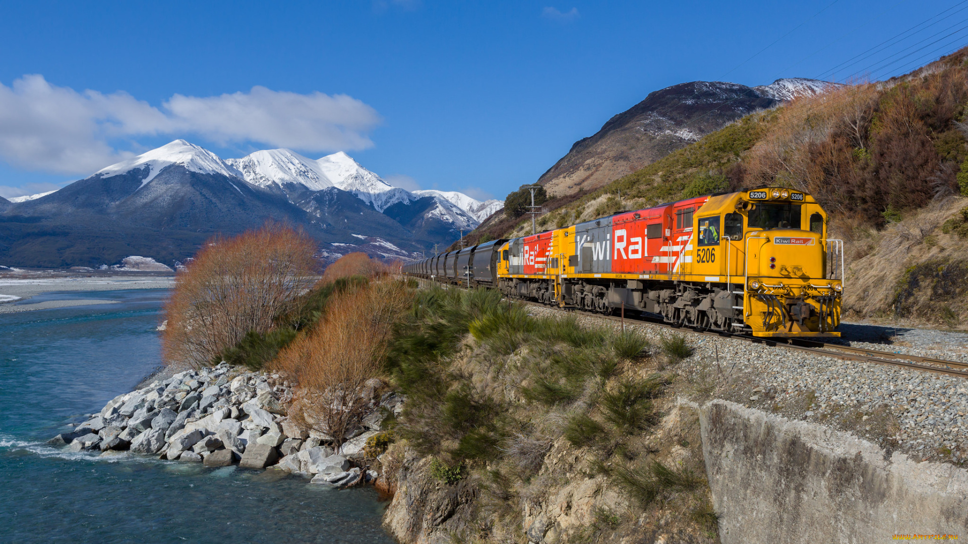 техника, поезда, локомотив, состав