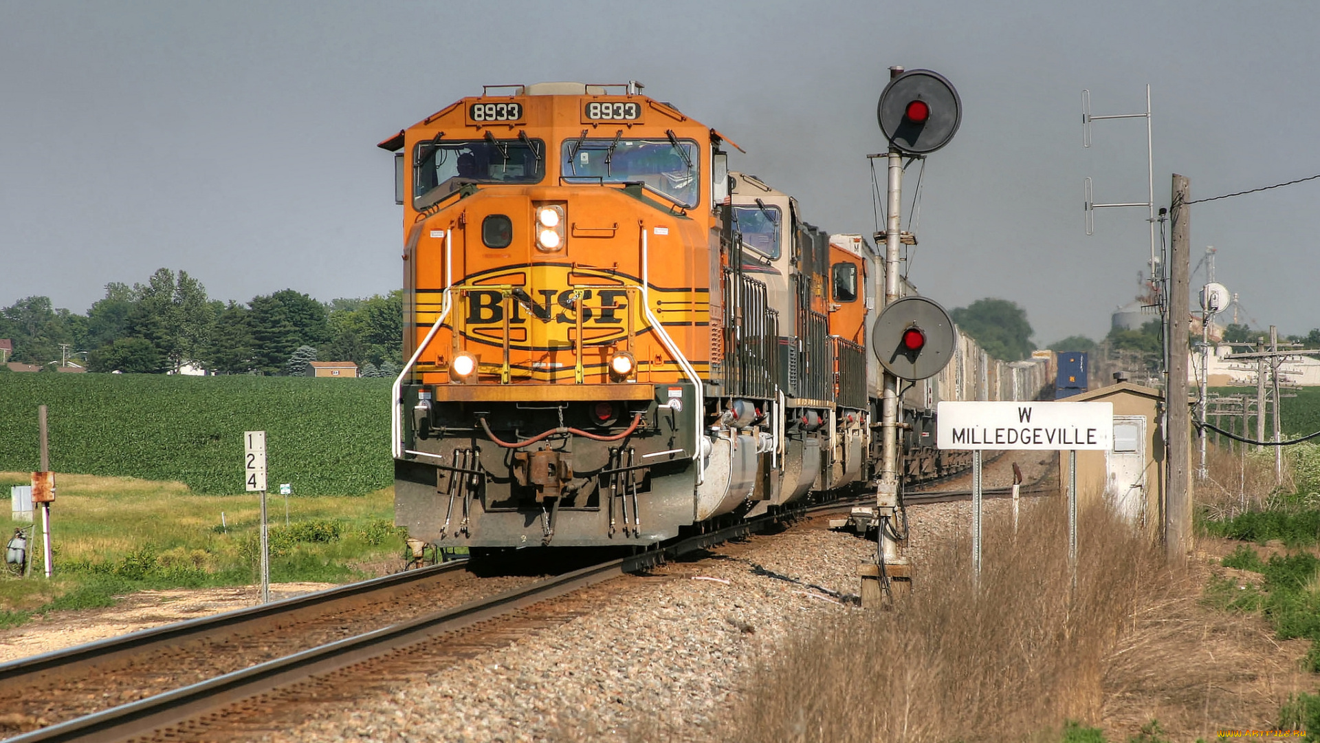 техника, поезда, локомотив, состав