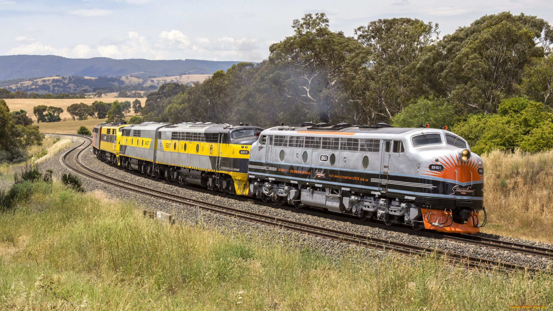 техника, поезда, состав, локомотив