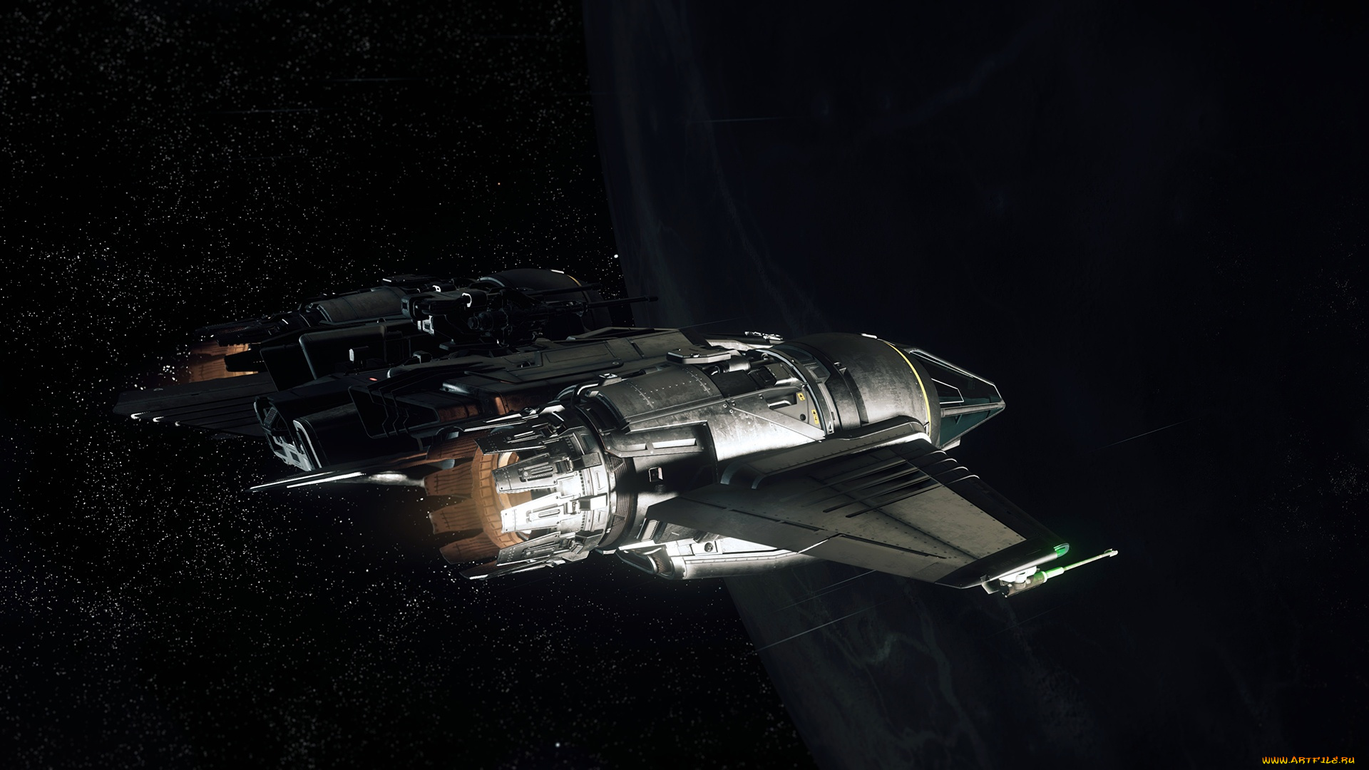 видео, игры, star, citizen, вселенная, полет, космический, корабль, галактика