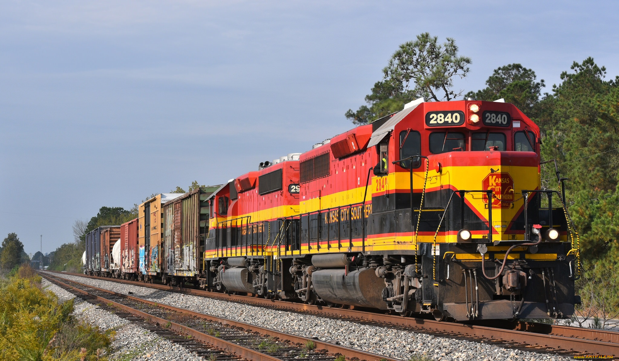 техника, поезда, локомотив, состав