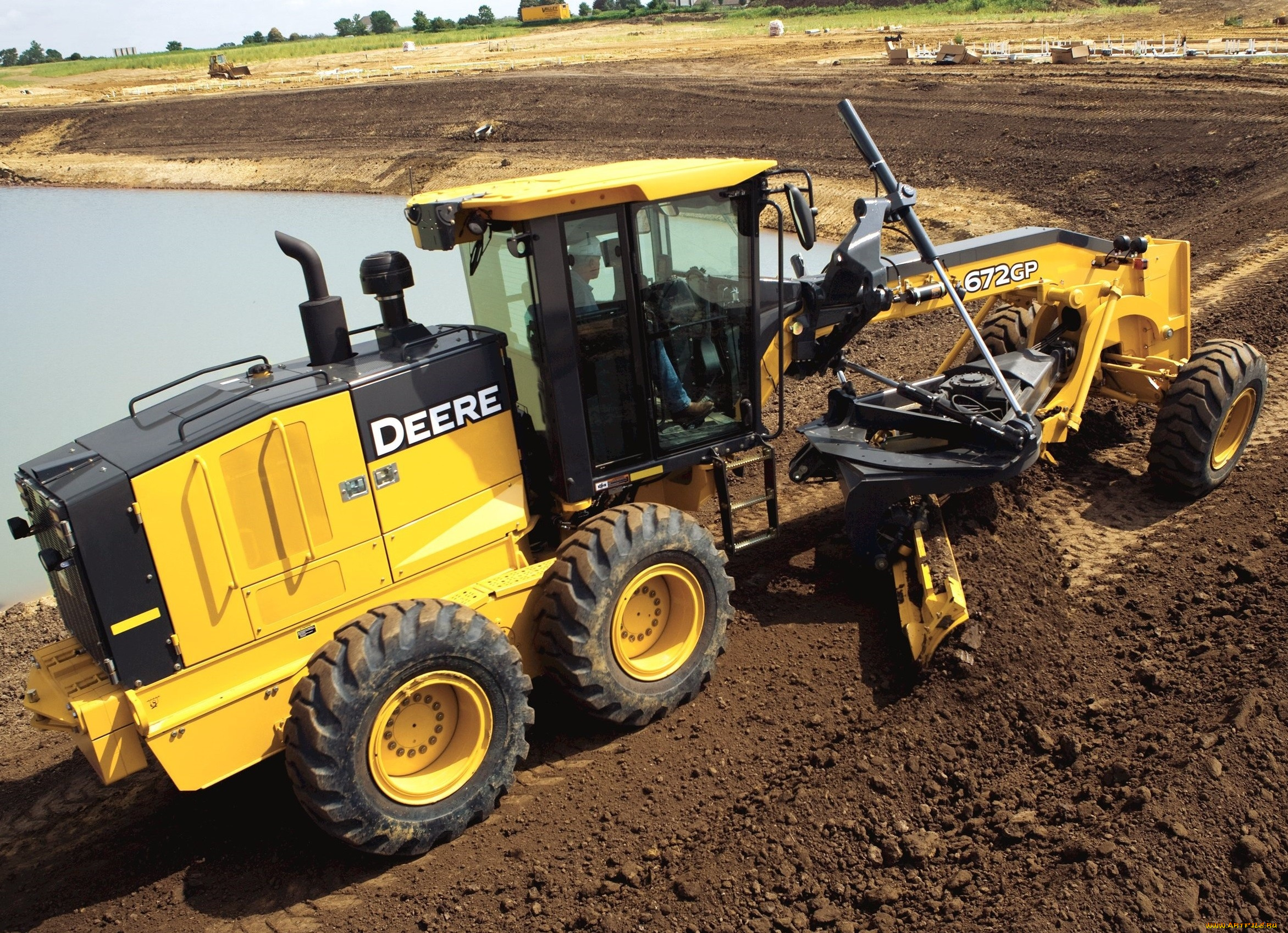 техника, грейдеры, john