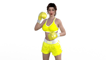 обоя 3д графика, спорт , sport, фон, взгляд, девушка