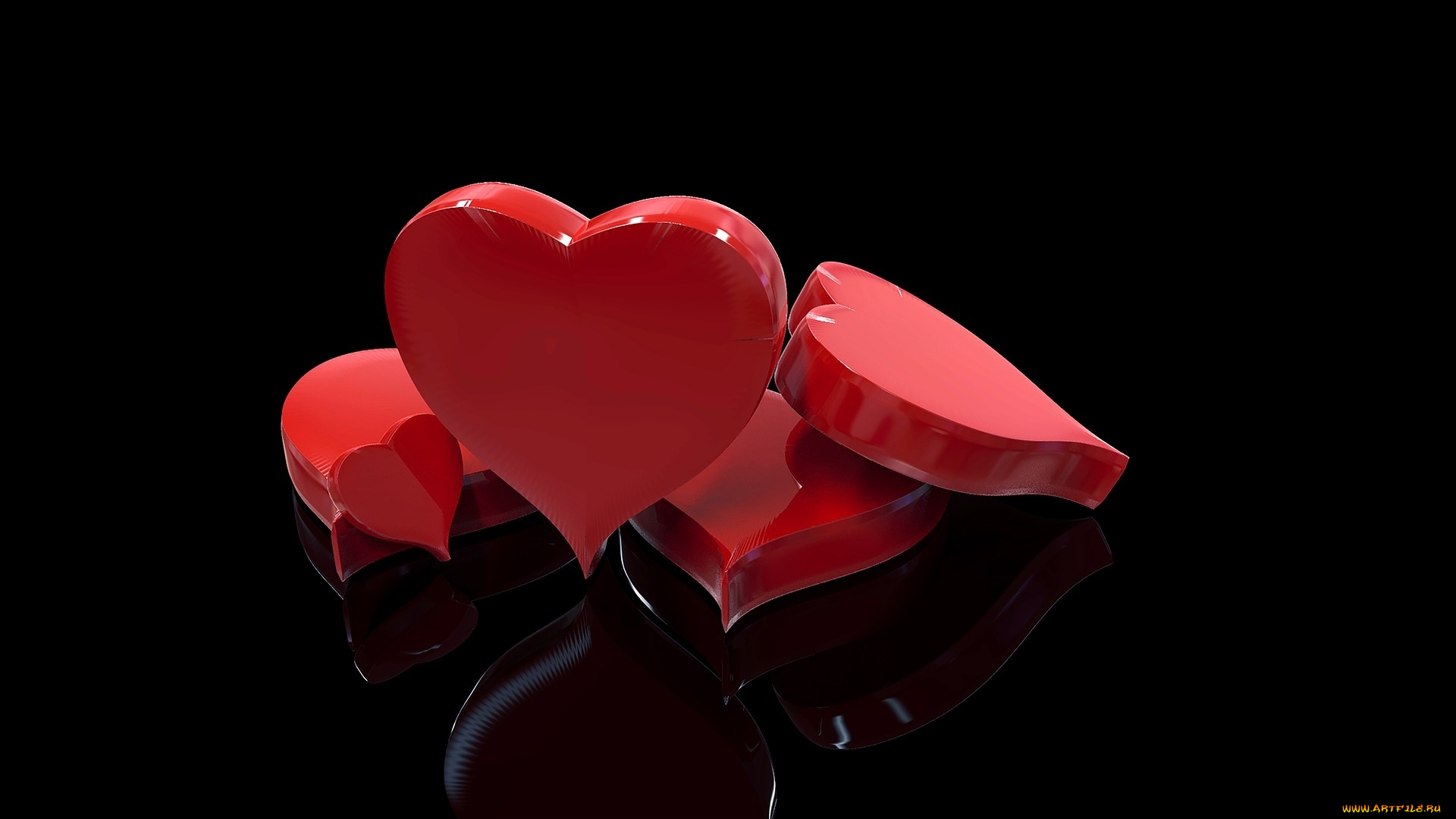 3д, графика, другое, , other, сердца, любовь