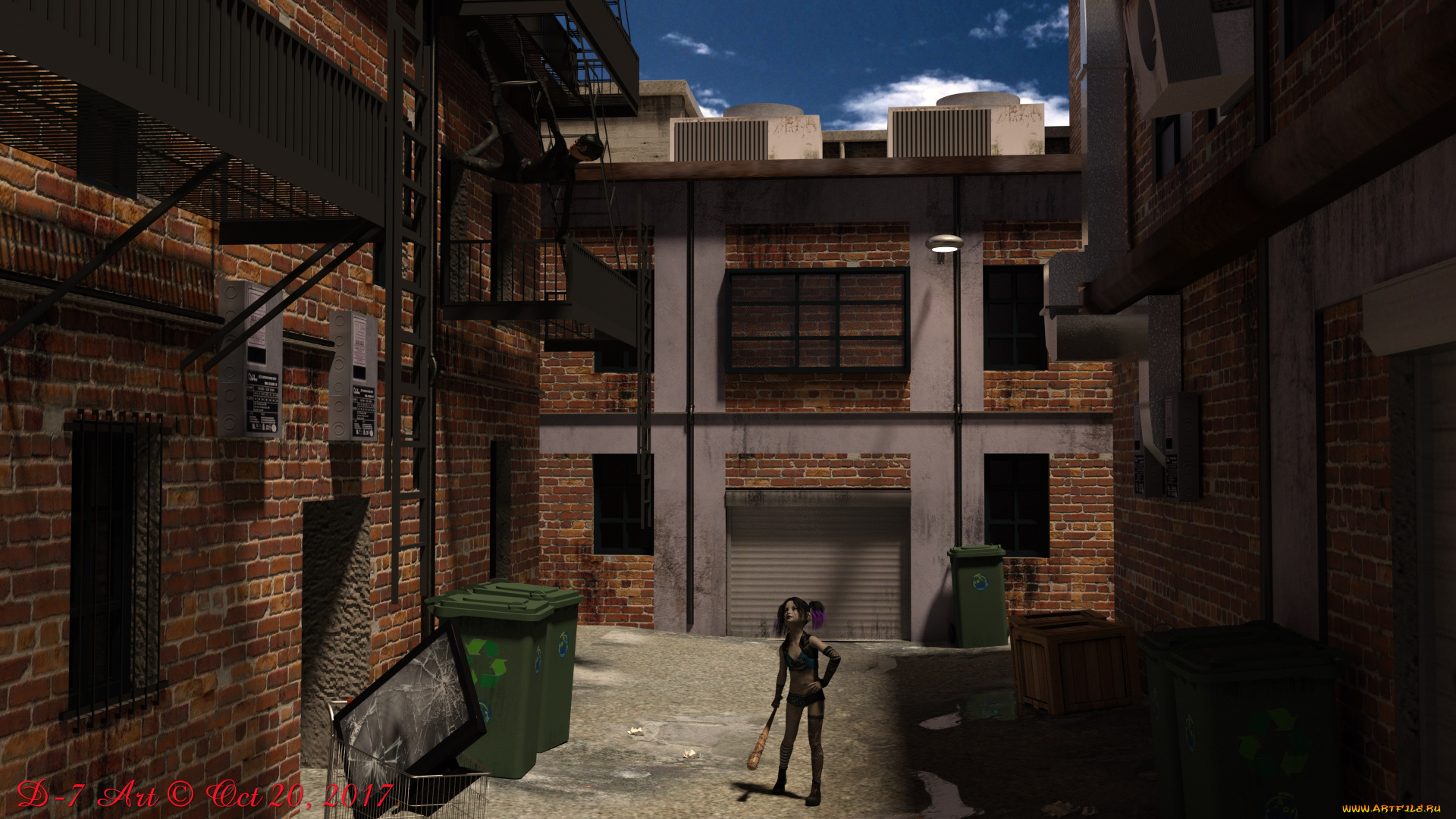 3д, графика, фантазия, , fantasy, девушка, взгляд, фон