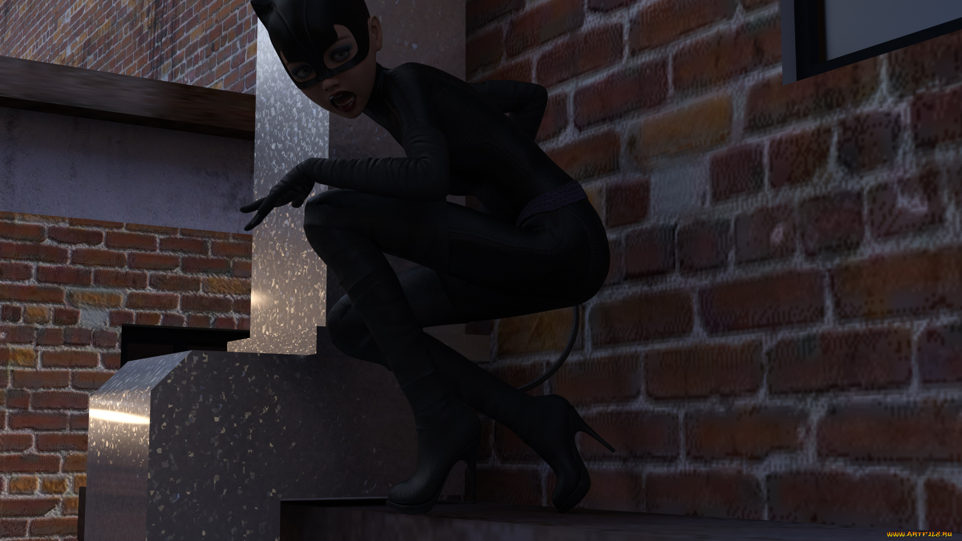 3д, графика, фантазия, , fantasy, девушка, взгляд, фон