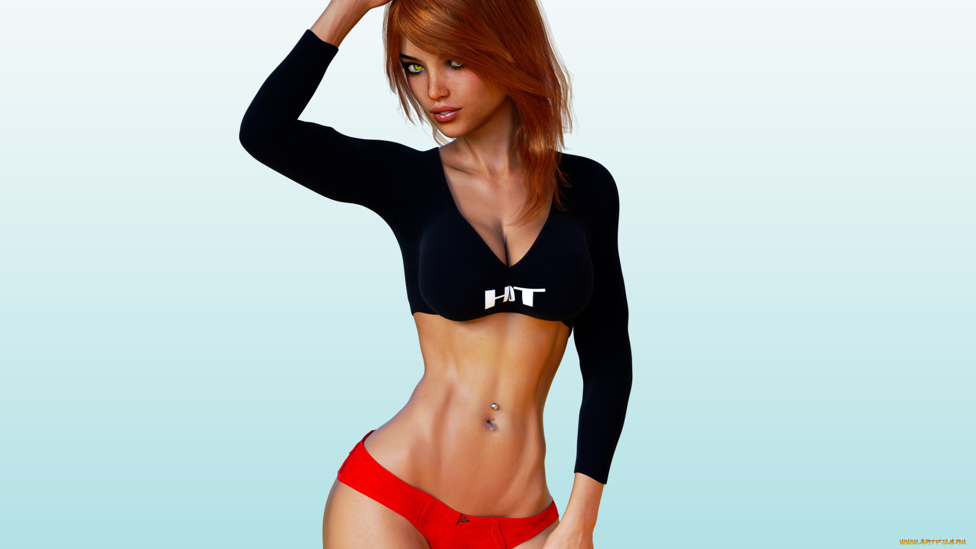 3д, графика, люди, , people, девушка, взгляд, фон