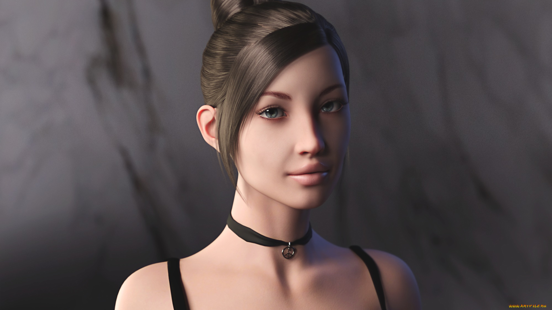 3д, графика, портрет, , portraits, девушка, взгляд, фон
