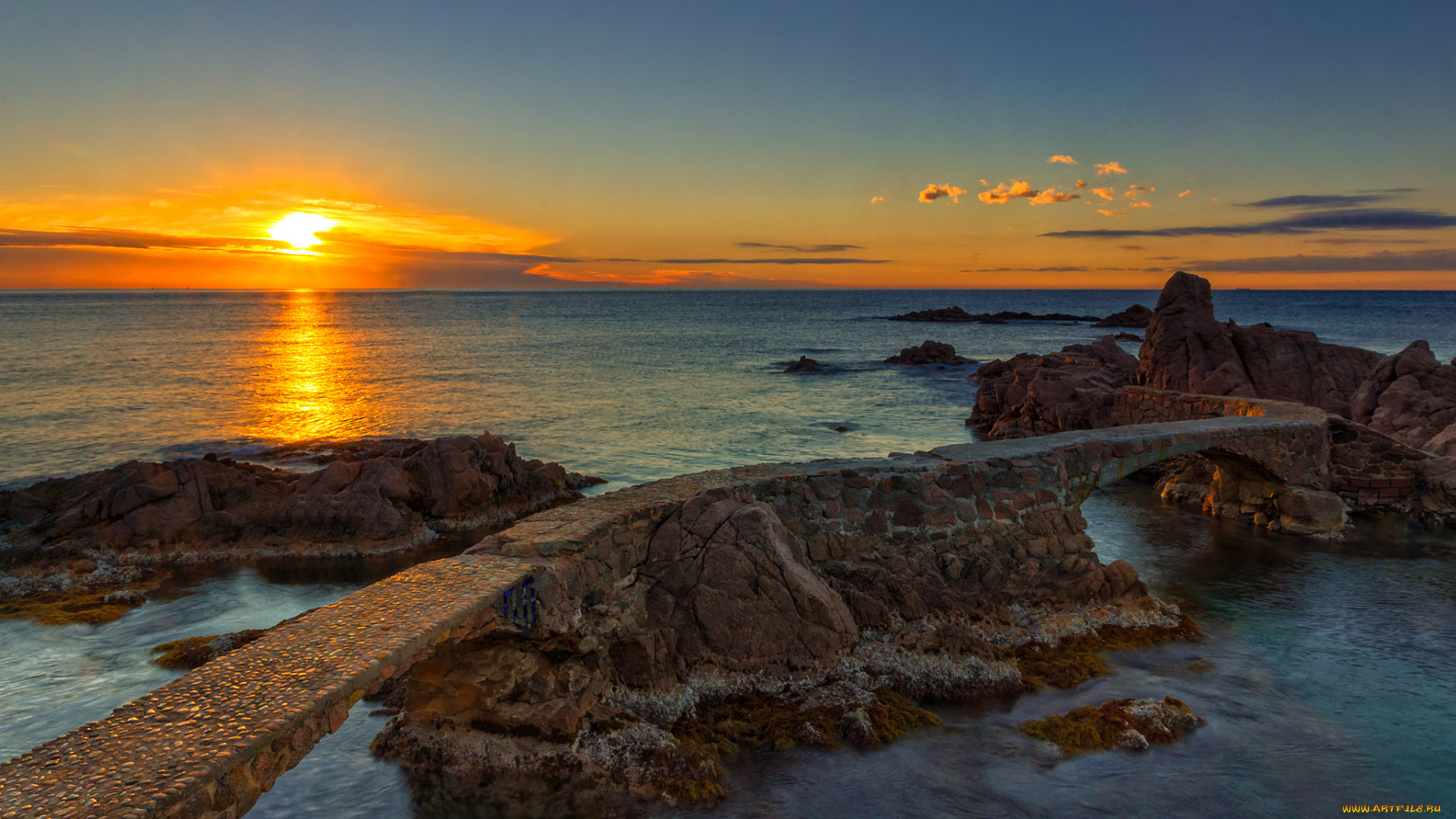 природа, побережье, простор