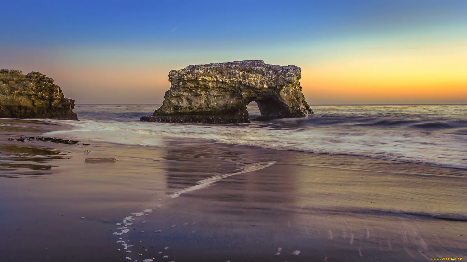 природа, побережье, простор