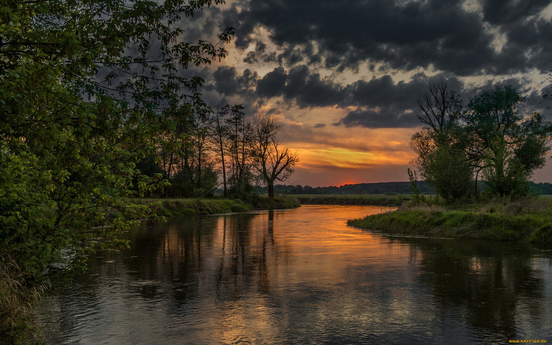 природа, реки, озера, простор