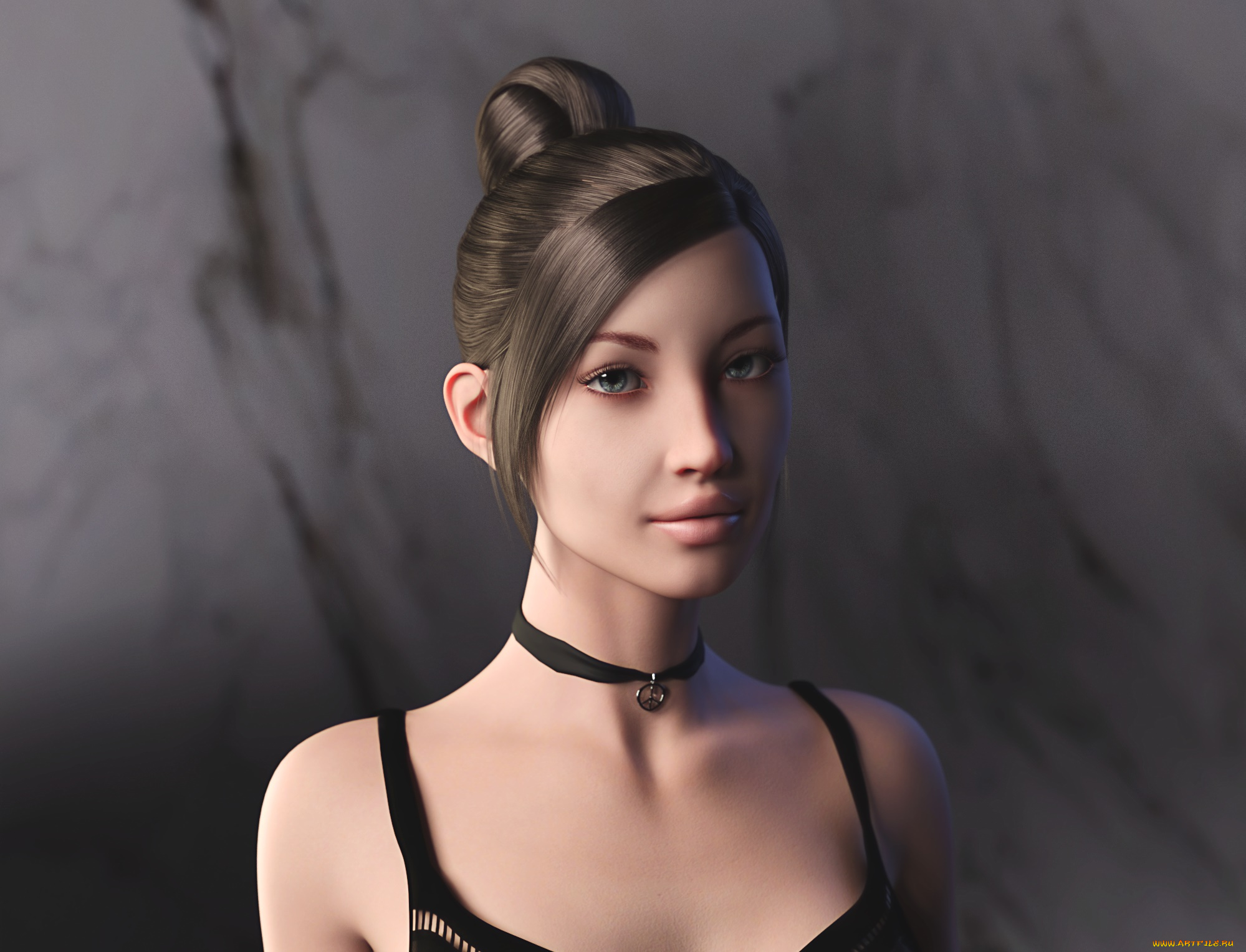 3д, графика, портрет, , portraits, девушка, взгляд, фон