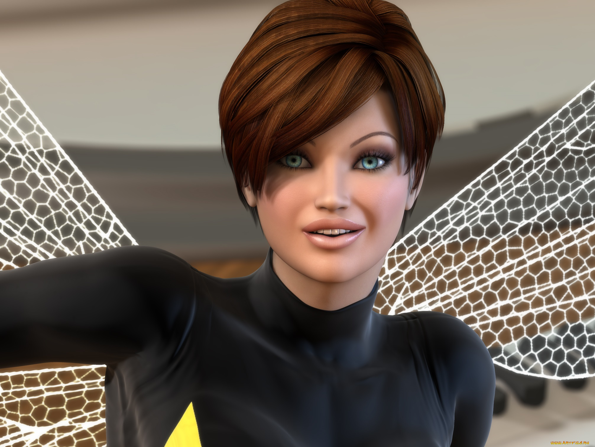 3д, графика, портрет, , portraits, девушка, взгляд, фон