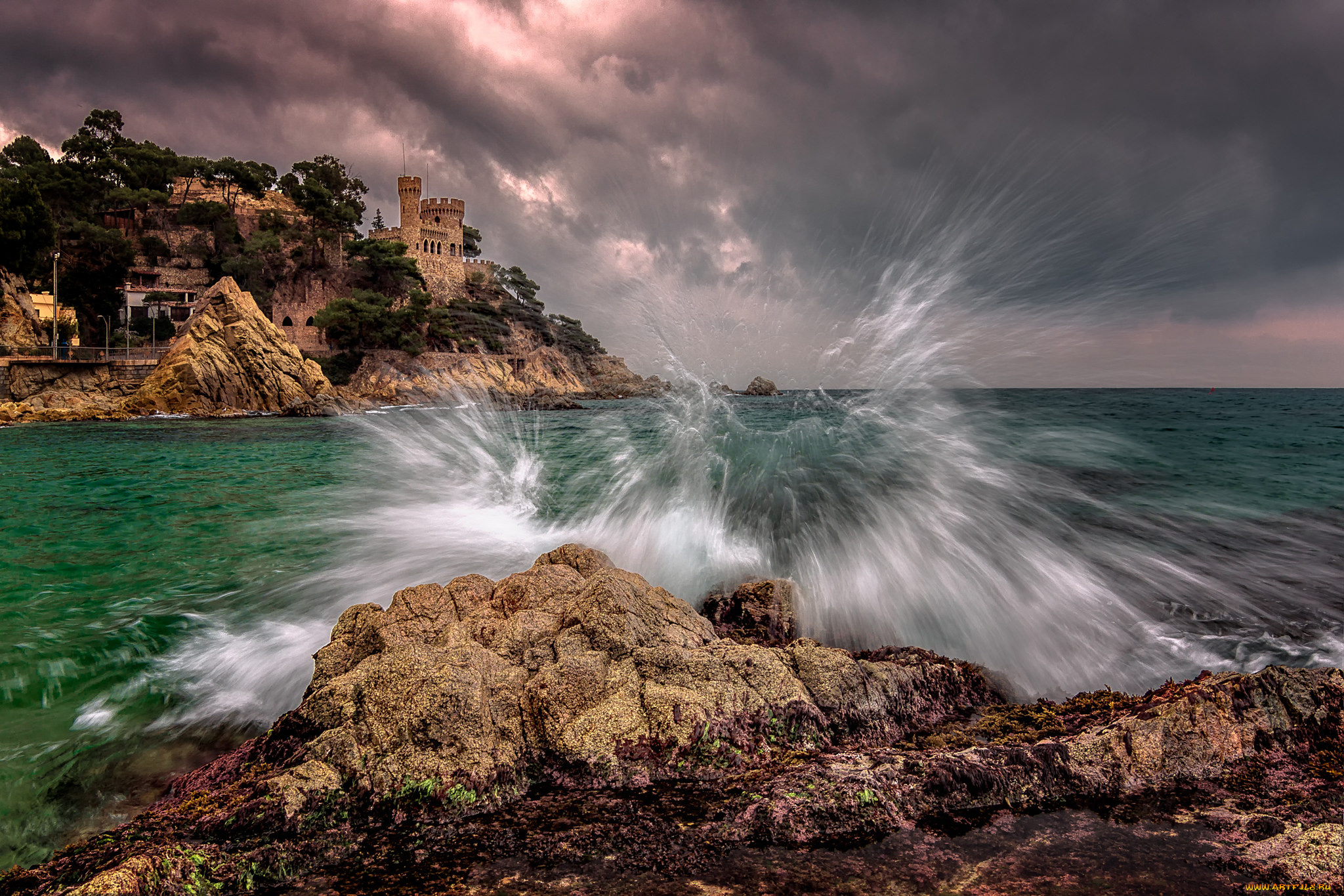 castell, d`en, plaja, города, -, пейзажи, простор