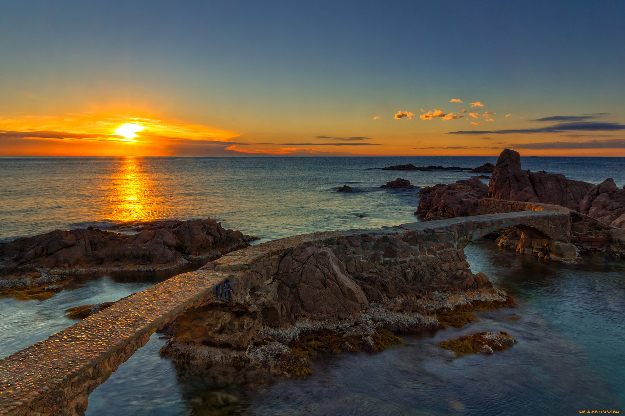 природа, побережье, простор