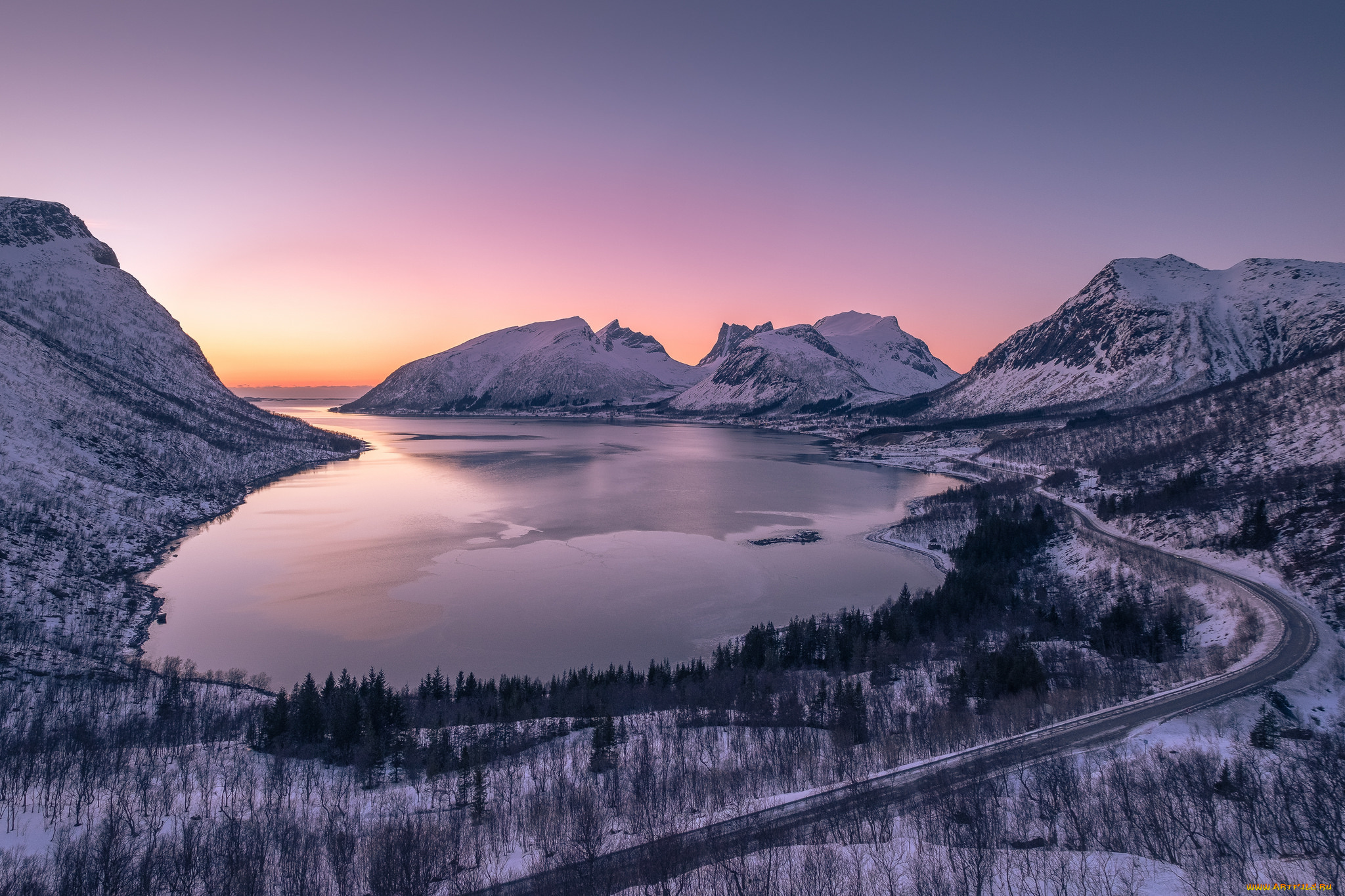 природа, побережье, простор