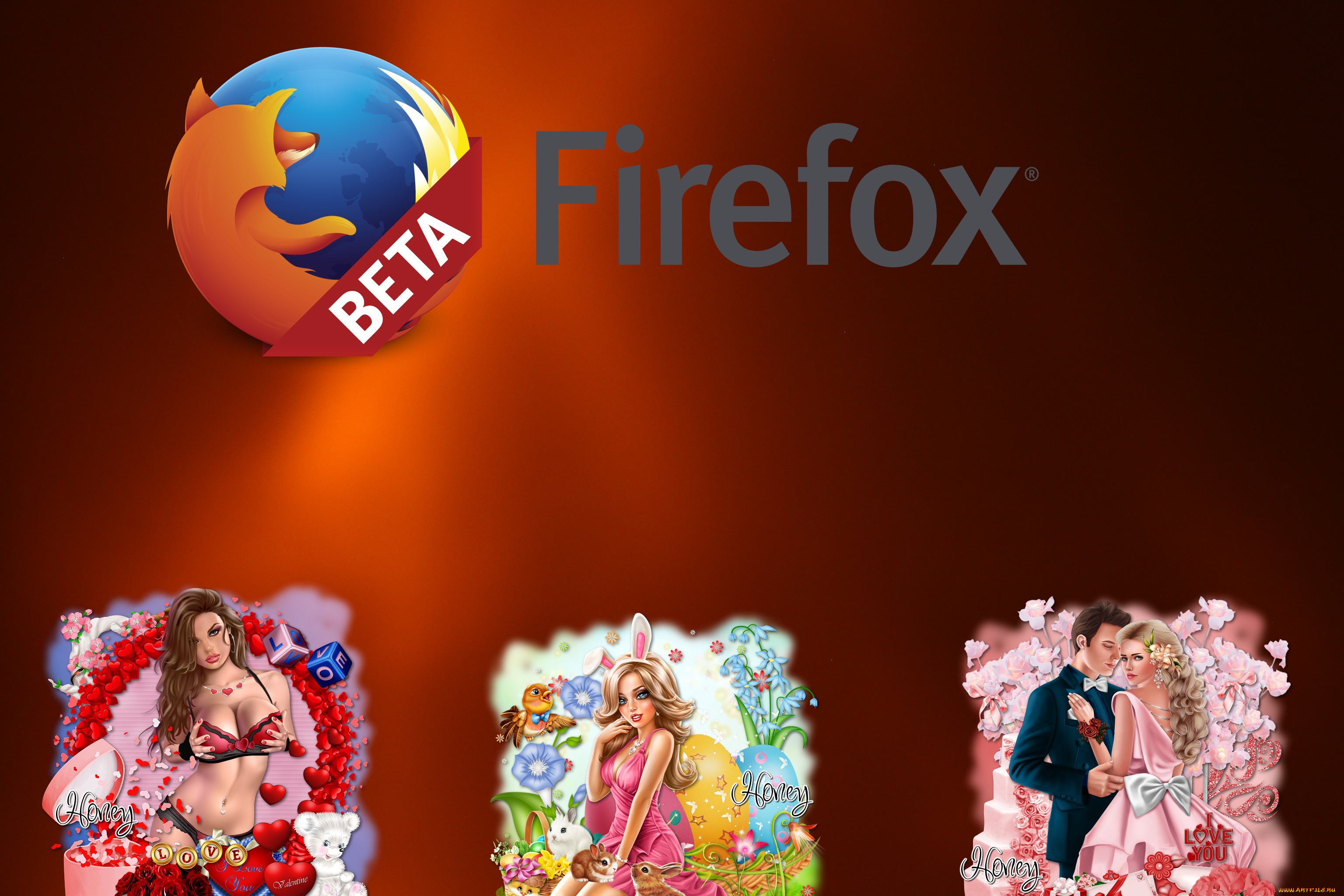 компьютеры, mozilla, firefox, логотип, фон