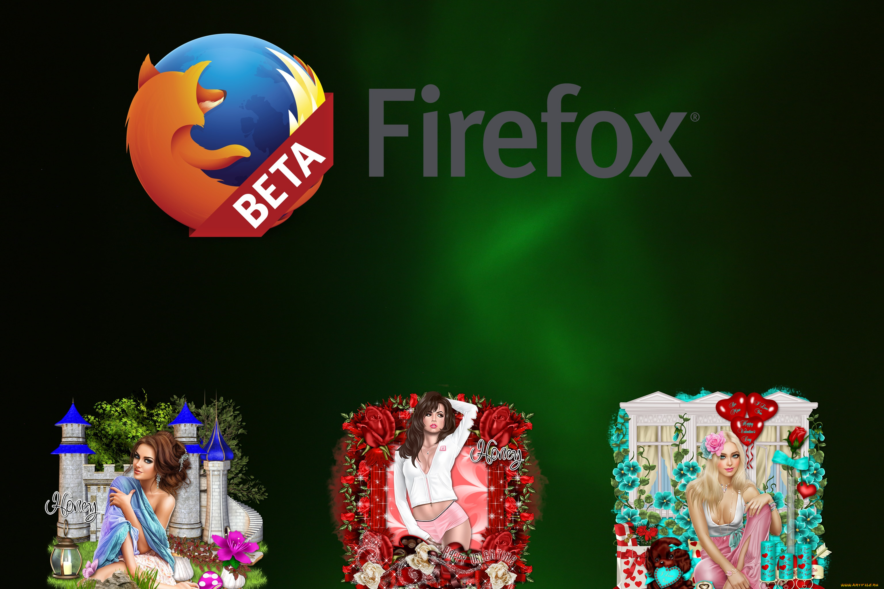 компьютеры, mozilla, firefox, логотип, фон