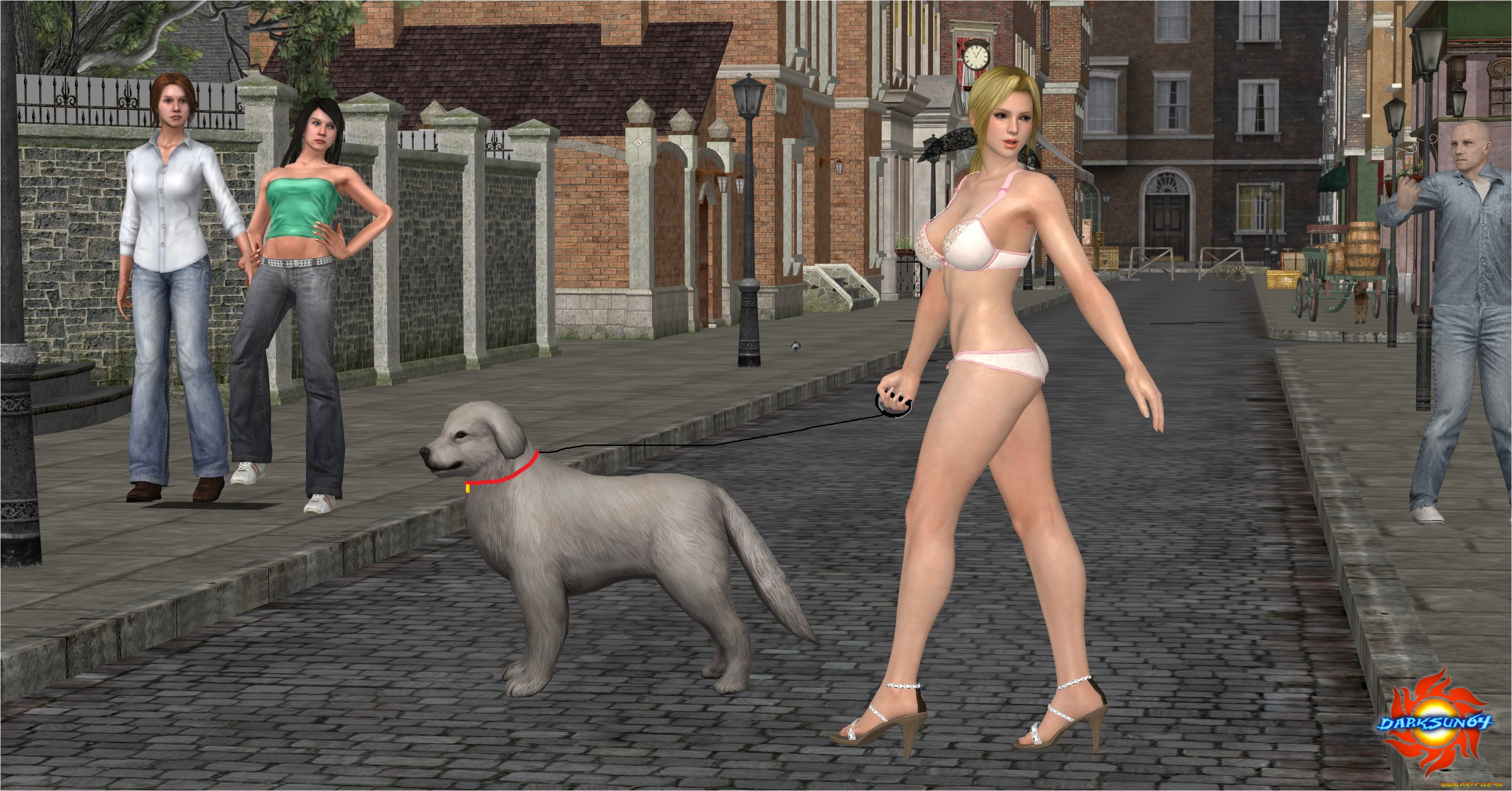 3д, графика, люди, и, животные, , people, and, animals, девушка, фон, взгляд