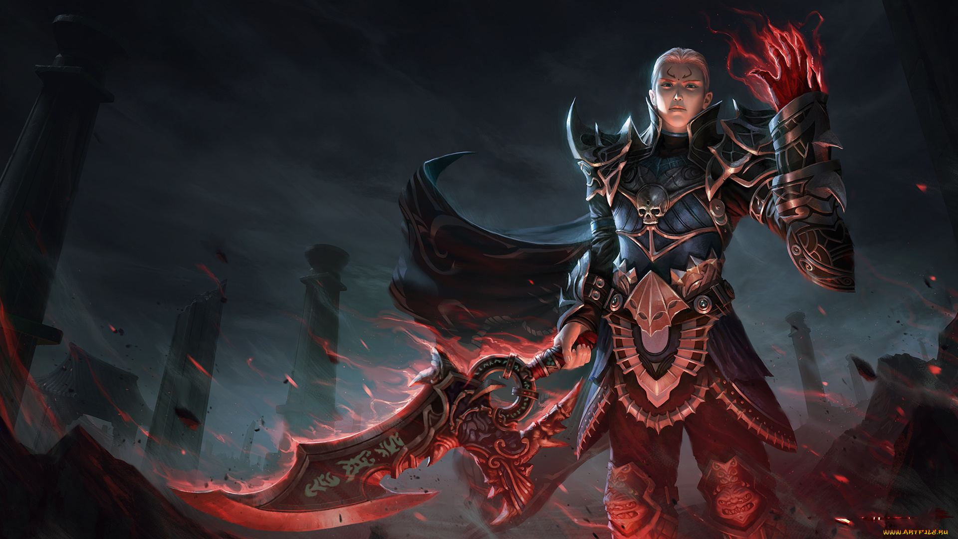 видео, игры, metin, 2, мужчина, фон, взгляд, униформа