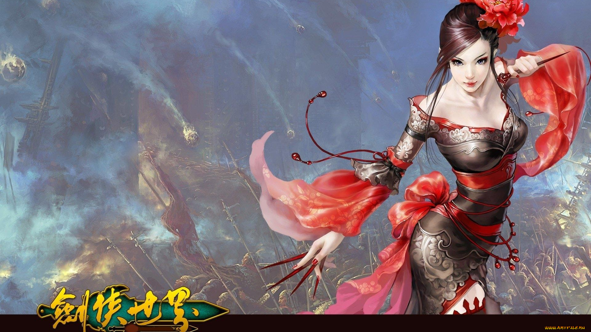 видео, игры, swordsman, девушка, битва