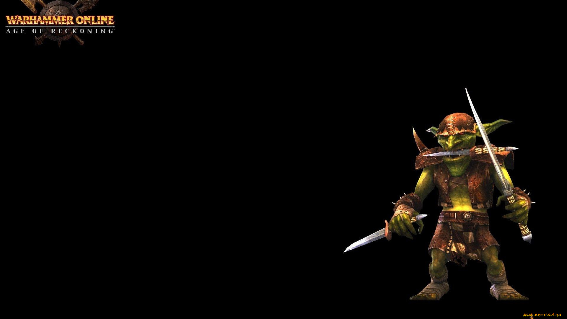 видео, игры, warhammer, online, , age, of, reckoning, гоблин, оружие