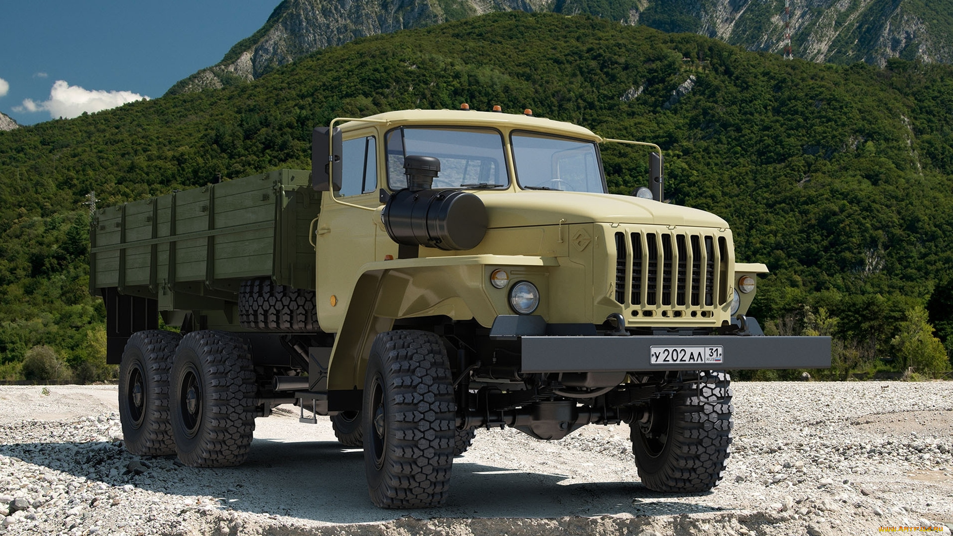 урал, автомобили, автомобиль, бортовой, горы