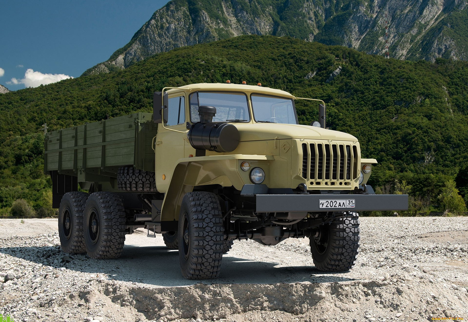 урал, автомобили, автомобиль, бортовой, горы