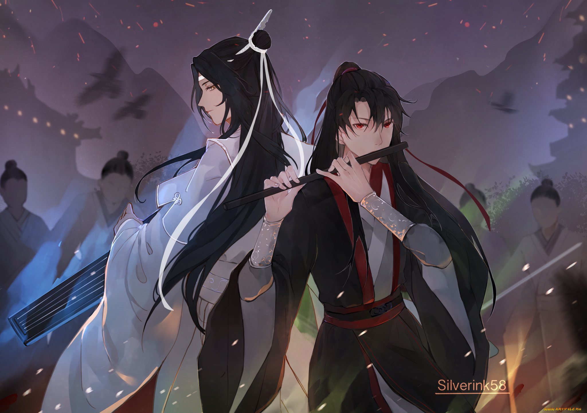 аниме, mo, dao, zu, shi, лань, ванцзы, вэй, усянь