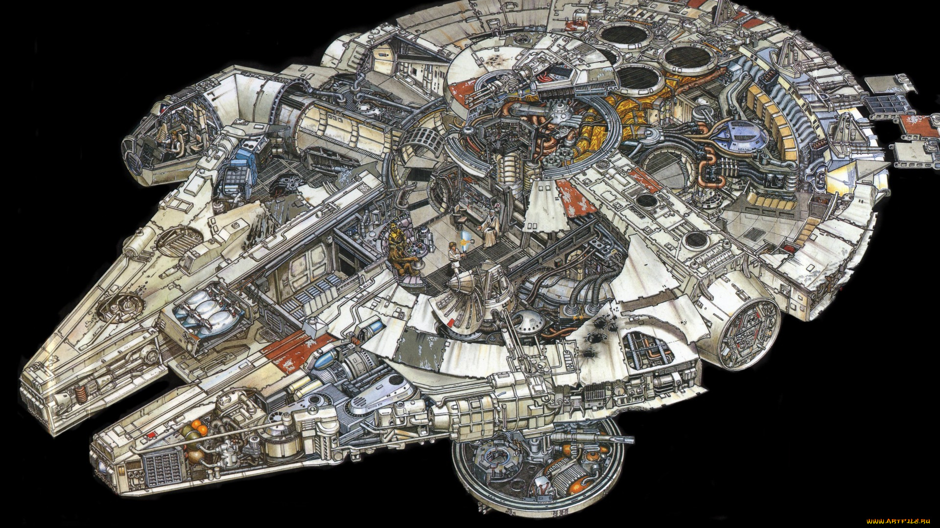 фэнтези, _star, wars, сокол, тысячелетия