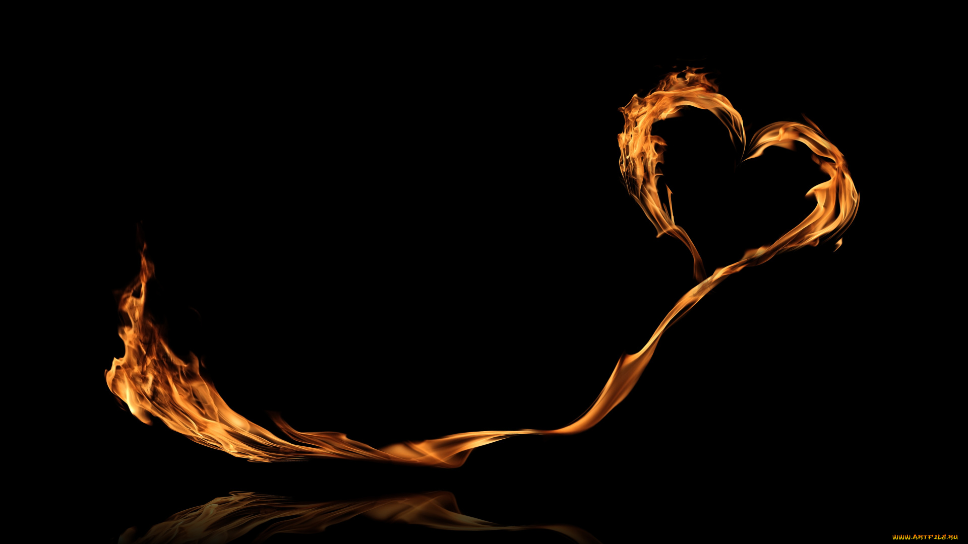 3д, графика, романтика, , romantics, сердечко, огонь