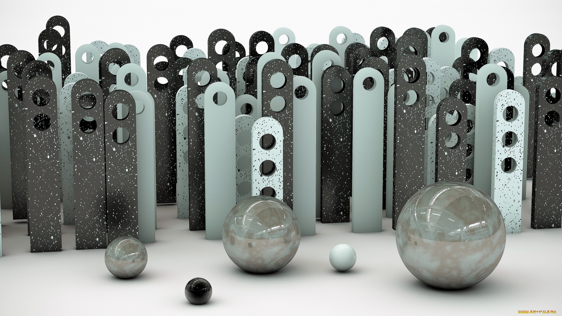 3д, графика, шары, , balls, пластины, шары