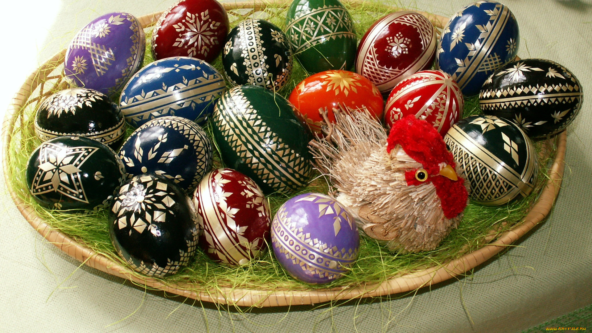 праздничные, пасха, блюдо, пасхальные, писанки