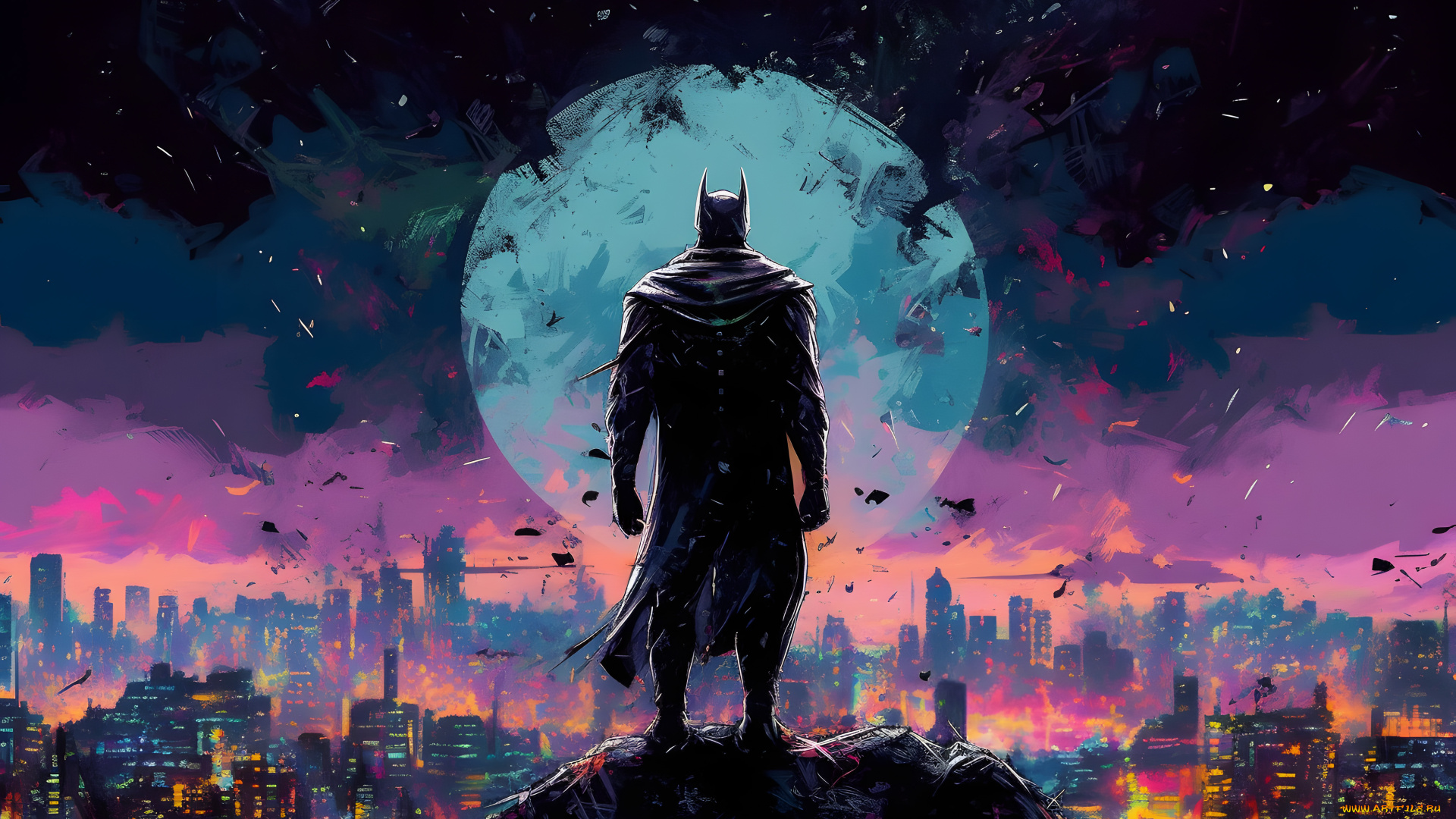 рисованное, комиксы, batman, нейросети